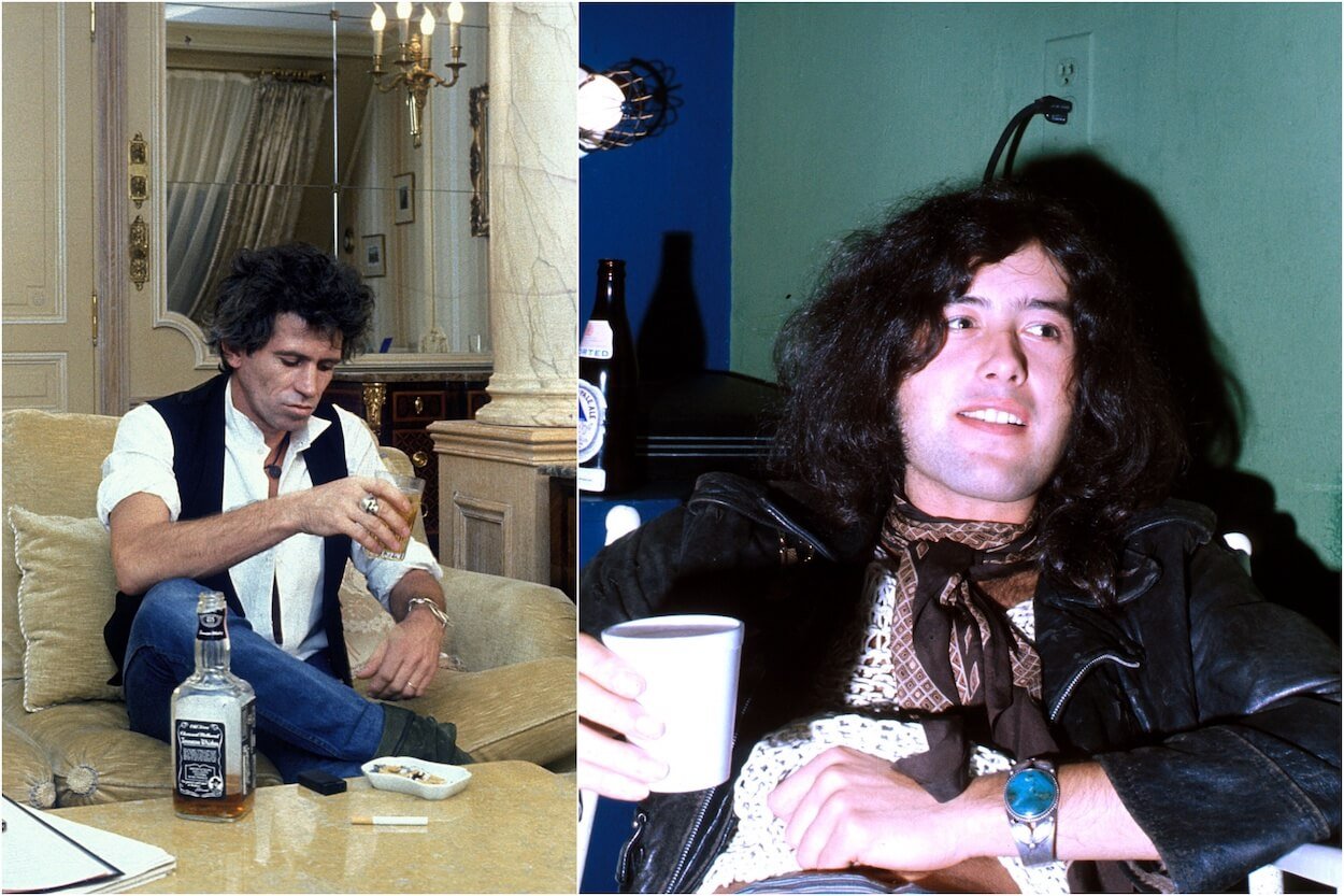 Thời gian Keith Richards cố gắng làm cho Jimmy Page say rượu sâm panh