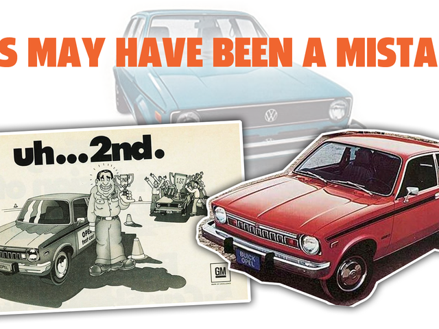 그 시간 GM은 실수로 VW 토끼를 위해 광고를 만들었습니다.