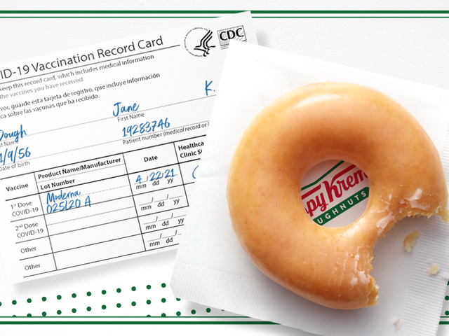 Eine süße Nebenwirkung des Impfstoffs: kostenlose Krispy Kreme Donuts
