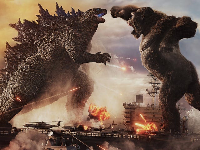 Kalian Tahu Godzilla Hanya Perlu Mengalihkan Perhatian Kong Dengan Wanita Kulit Putih dan Dia Menang, Benar?