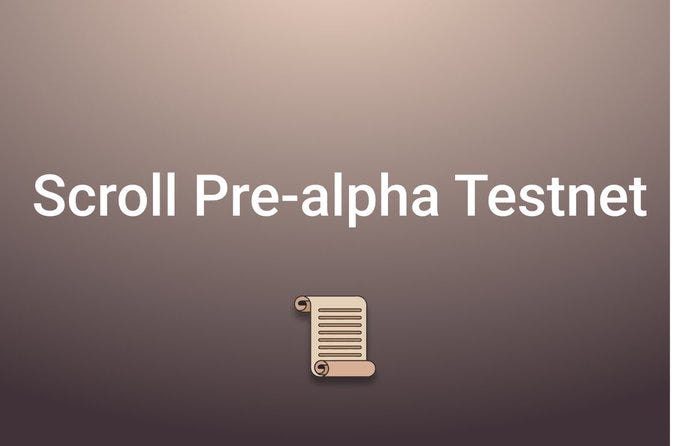 Scroll'un Alfa Öncesi Testnet Kılavuzu