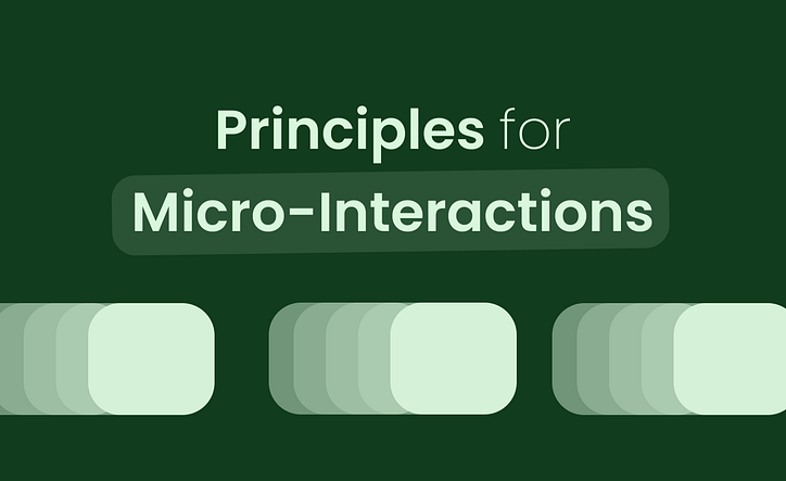 Princípios para Microinterações