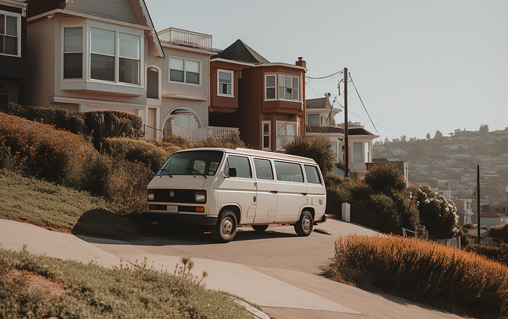 Ich lebe in einem Van in San Francisco