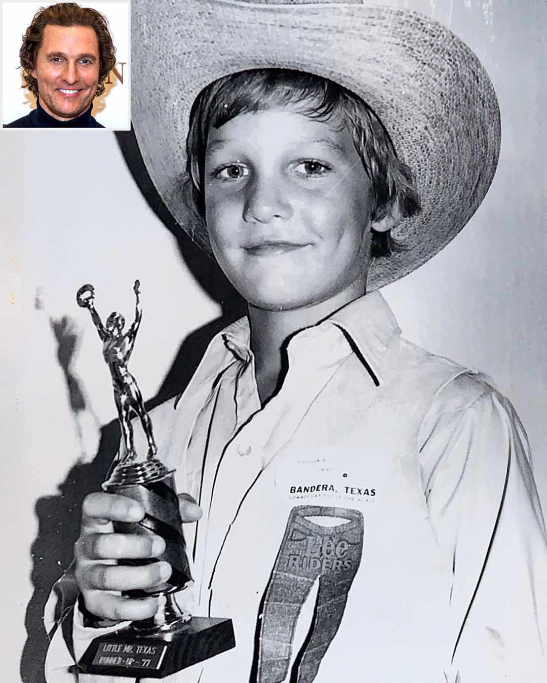 Matthew McConaughey แบ่งปันภาพถ่ายย้อนยุคชวนสนุกที่นายเท็กซัสตัวน้อยของเขาในปี 1977 ตำแหน่งรองชนะเลิศ