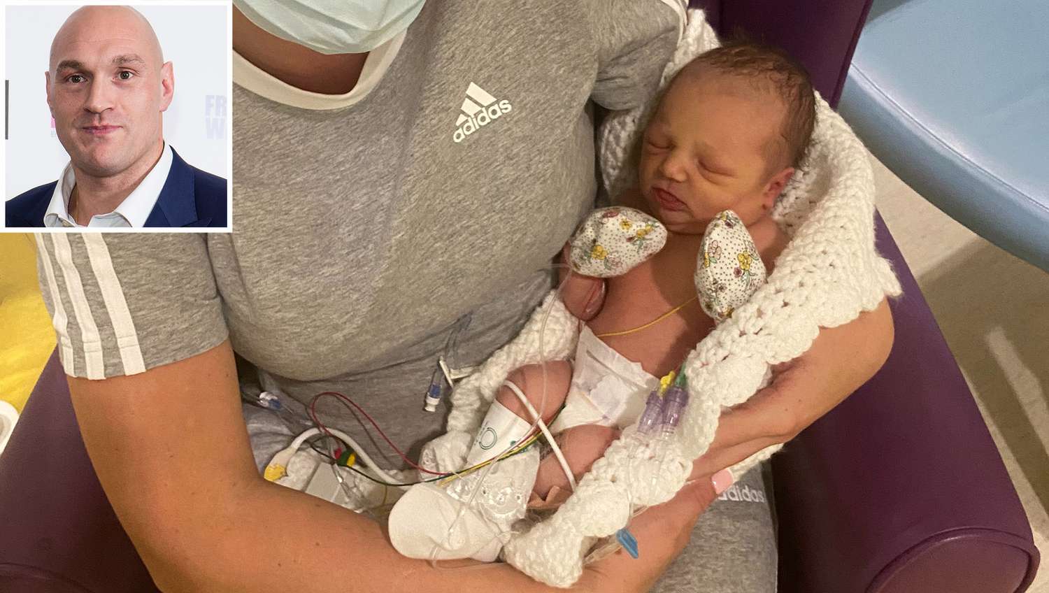 Tyson Fury sagt, dass das neugeborene Baby Athena "fantastisch" ist, nachdem das Beatmungsgerät in der neonatologischen Intensivstation abgenommen wurde
