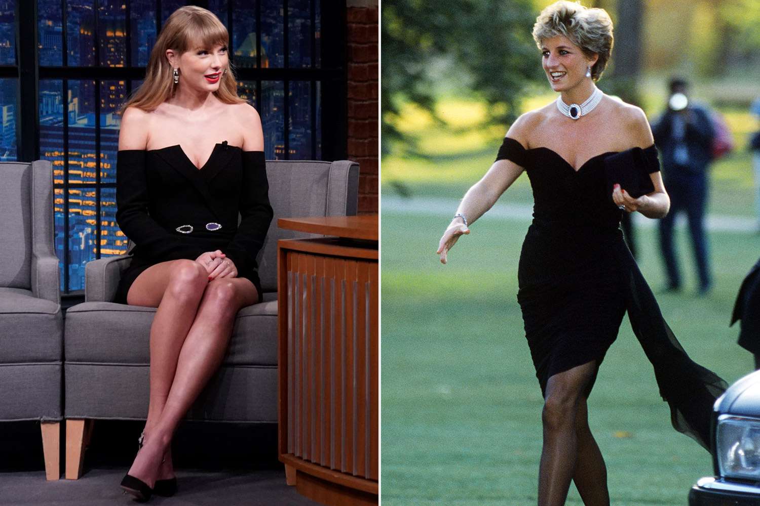 Taylor Swift evoca el pequeño 'vestido de venganza' negro de la princesa Diana después de relanzar el rojo