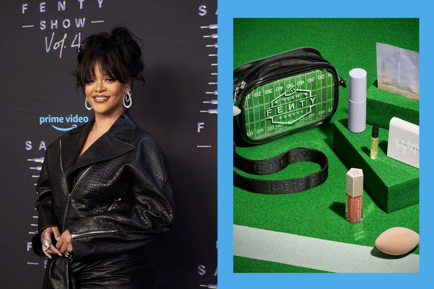 ¡Aterrizaje! El nuevo kit de belleza Fenty aprobado por el estadio de Rihanna viene con una esponja de maquillaje de fútbol