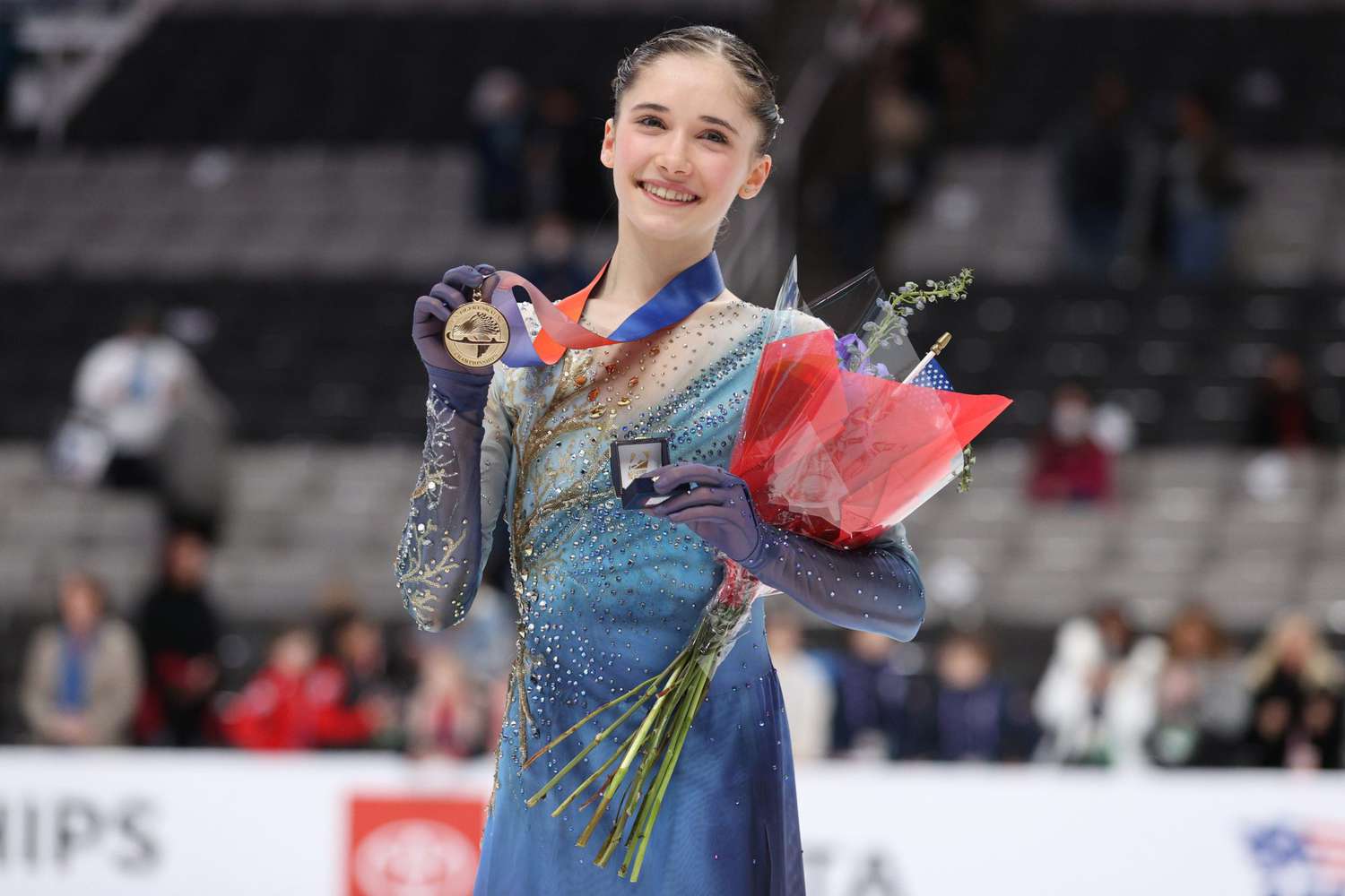 Isabeau Levito, de 15 anos, vence o campeonato feminino de patinação artística nos Estados Unidos