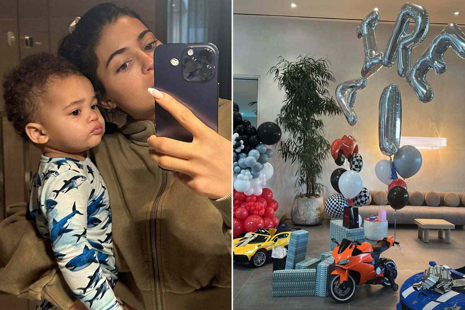 Kylie Jenner zmienia dom w ciągu nocy na pierwsze urodziny Son Aire dzień po piątych urodzinach Stormi