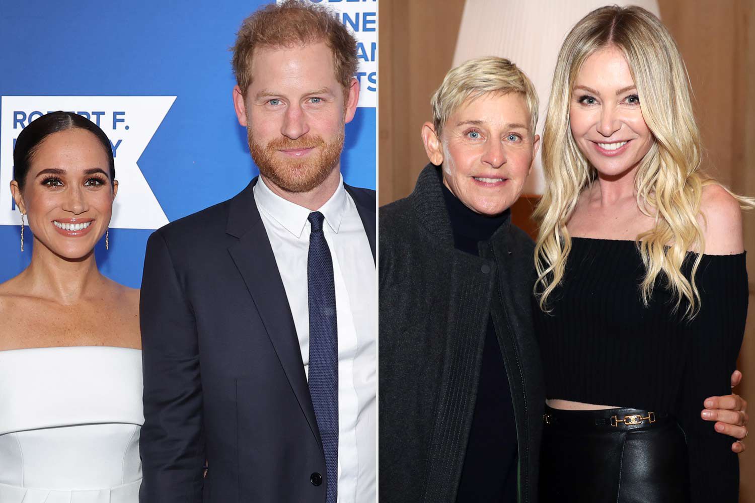 Meghan Markle과 Harry 왕자는 Ellen과 Portia의 서약 갱신에서 Jennifer Aniston과 Katy Perry와 함께합니다.